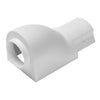 D-Line Mini Smooth-Fit Circular Adaptor for Trunking 30x15mm White - CA3015W