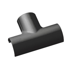 D-Line Micro+ Clip-Over Equal Tee for Trunking 20x10mm Black - FLET2010B