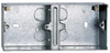 Deta Dual 1 Gang 35mm Metal Back Box - DB166