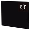 Hyco 2kW Ariano Black Glass Panel Heater With 24/7 Timer - AR2000T