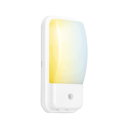 Aurora UtiliteXCS 10W IP65 PIR CCT Rectangular Bulkhead 3000/4000/6500K - White - AU-BH10PIRCSW