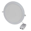 Aurora Slim-Fit 12W IP44 Colour Switchable Round Low Profile Downlight - Matt White - AU-PL12CS