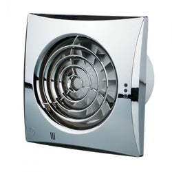 Blauberg 125mm (5") Calm Bathroom Extractor Fan with Pullcord & Timer - CALMCHROME125ST