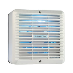 Manrose 150mm (6") Commercial Extractor Fan With Pullcord & Internal Shutters, Automatic - COMCW150MP