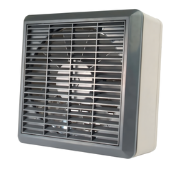 Manrose 300mm/12 Inch Commercial Auto Window Fan with Pullcord & Internal Shutters - COMG300MP