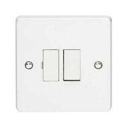 Crabtree Instinct 13A 1 Gang Double Pole Switched Fused Spur - White  - CR1827