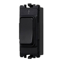 Forum 1 Gang Kinetic Switch IP20, Black - CUL-42496