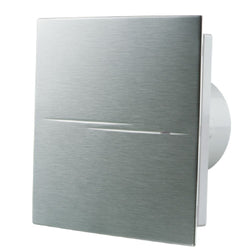 Blauberg 100mm Calm Design Hi-Tech Extractor Chrome Fan Pull Cord & Timer - CALMDESIGNHI-TECHCHROME100ST
