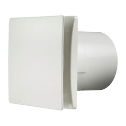 Manrose 150mm (6") Slimline Bathroom Extractor Fan, Standard White - DECO150SW