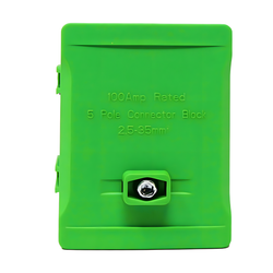 Garo DNO Block 100 Amp 5 Pole Connector Earth Green - DNO5E