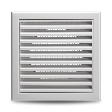 Devola 100mm Fixed Grill, White - DVFG100W