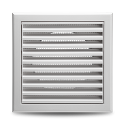 Devola 100mm Fixed Grill, White - DVFG100W