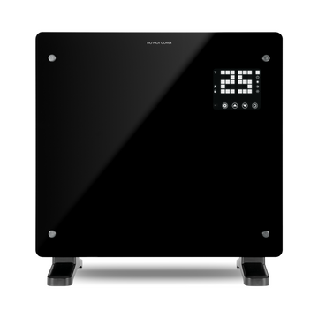 Devola 1000W Glass Panel Heater with Wifi app - Black - DVPW1000B