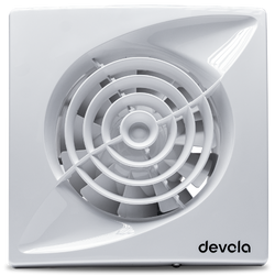 Devola 150mm Quiet Mixed Flow Bathroom Extractor Fan with Timer - DVQF150T