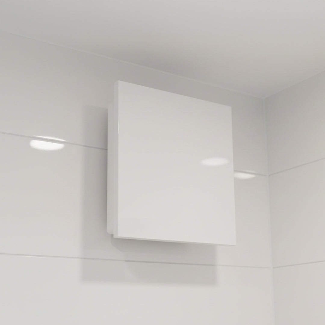 Devola 100mm Quiet Mixed Flow Tile Bathroom Extractor Fan with Timer ...