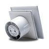 Devola 100mm Quiet Mixed Flow Tile Bathroom Extractor Fan with Humidity Sensor - DVQTF100H