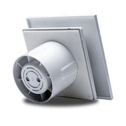 Devola 100mm Quiet Mixed Flow Tile Bathroom Extractor Fan with Humidity Sensor - DVQTF100H