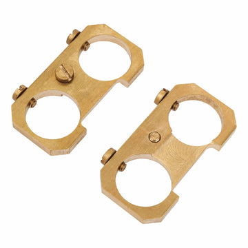 Wiska COMBI EC-308 Earthing Plate (2x M20) For Glands Fitted in 308 Junction Box Brass - EC308