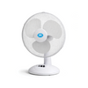 Prem-i-air 12" Compact Desk Fan - 3 Speed Settings, Oscillation & Adjustable Angle - White - EH5522