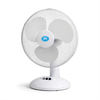 Prem-i-air 16" Compact Desk Fan - 3 Speed Settings, Oscillation & Adjustable Angle - White - EH5798