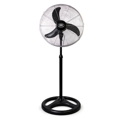 Prem-i-air 18" High velocity Pedestal Fan with Oscillation, Adjustable Height & Angle - Black - EH5804