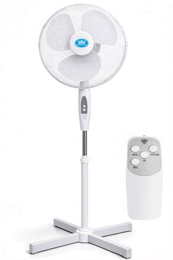 Prem-i-air 16" Pedestal Fan with Remote, Timer, Oscillation & Adjustable Height - EH5826
