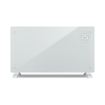 Devola Designer 2.5kW Smart Glass Panel Heater with Timer White -  DVPW2500WH