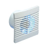 Manrose 100mm (4") Flat Axial Bathroom Extractor Fan With Humidistat - FLAT100H