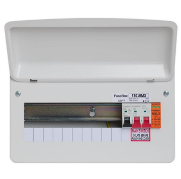 FuseBox 10 Way Main Switch Consumer Unit with SPD - F2010MX