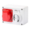 Gewiss 16A Socket & Switch Outlet 3P+E, 400V - GW66008