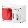 Gewiss 16A Socket & Switch Outlet 3P+N, 400V - GW66009