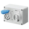 Gewiss 32A Socket & Switch Outlet 2P+E, 230V - GW66015
