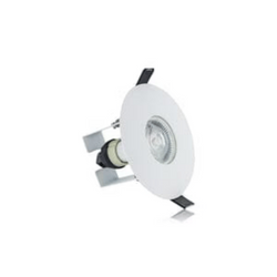 Integral Evofire IP65 Round white 70-100mm cutout Downlight with GU10 Holder & Insulation Guard - ILDLFR70D013