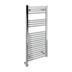Kudox 400W Straight Thermostatic Towel Rail 500x1500mm, Chrome - KTR400STRTH5X15C - 349966