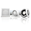 Blauberg Tubo Bathroom Shower Fan Kit 100mm w/ Timer & 4.6w LED 4000k - KIT-TUBO-100-T-LED