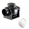 Manrose 100mm In-Line Mixed Flow Extractor Fan with Timer - MF100T With 100mm Air Diffuser Kit - 1250