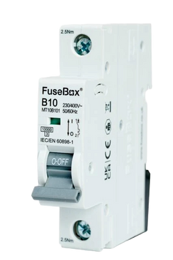 FuseBox TPN 10A B Curve 1P MCB, 10KA - MT10B101