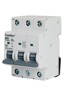 FuseBox TPN 50A B Curve 3P MCB, 10KA - MT10B503
