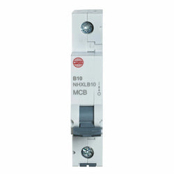 Wylex 10A 6kA Single Pole MCB - Type B  - NHXLB10