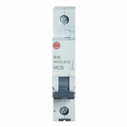 Wylex 16A 6kA Single Pole MCB - Type B  - NHXLB16