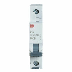 Wylex 20A 6kA Single Pole MCB - Type B  - NHXLB20