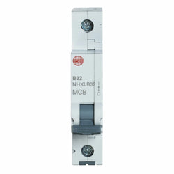 Wylex 32A 6kA Single Pole MCB - Type B  - NHXLB32