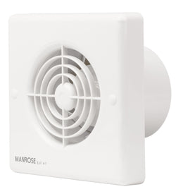 Manrose 4.8W 100mm (4") Quiet Axial Bathroom Extractor Fan with Timer - QF100T