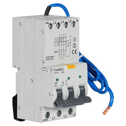 FuseBox 16A B Curve 10kA 30mA 3P+N Switched Type A Bi-Directional RCBO - R3PN10B1630BD
