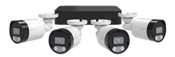 ESP Rekor 24/7 Rekor IP 24/7 IP Poe 2MP 4CH 4 Camera Bullet Kit 1TB White - RC24KB4W