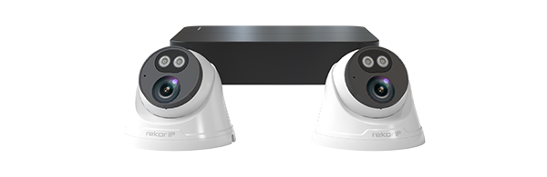 ESP Rekor 24/7 Rekor IP 24/7 IP Poe 2MP 4CH 2 Camera Dome Kit 1TB Whit ...