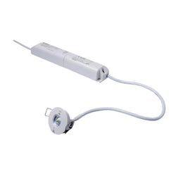 Robus Desmond 1.5W Non-Maintained 40mm Emergency LED Downlight LifePO4 Battery Open White - RDD1P5LO-01