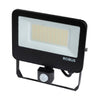 Robus Selest  50W Floodlight with PIR IP65 CCT3 C/W 1m Flex Black - RST50CCT3P-04
