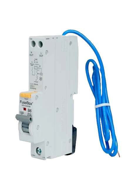 Tpn Rcbo FuseBox TPN 6A B Curve Type A RCBO, 30MA - RTA100630B ...