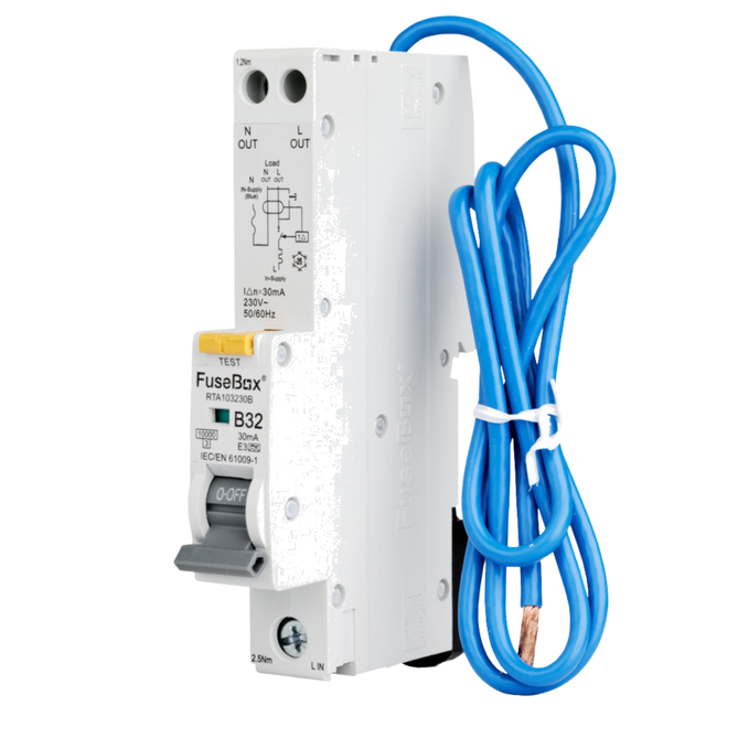 Tpn Rcbo FuseBox TPN 32A B Curve Type A RCBO, 30MA - RTA103230B ...